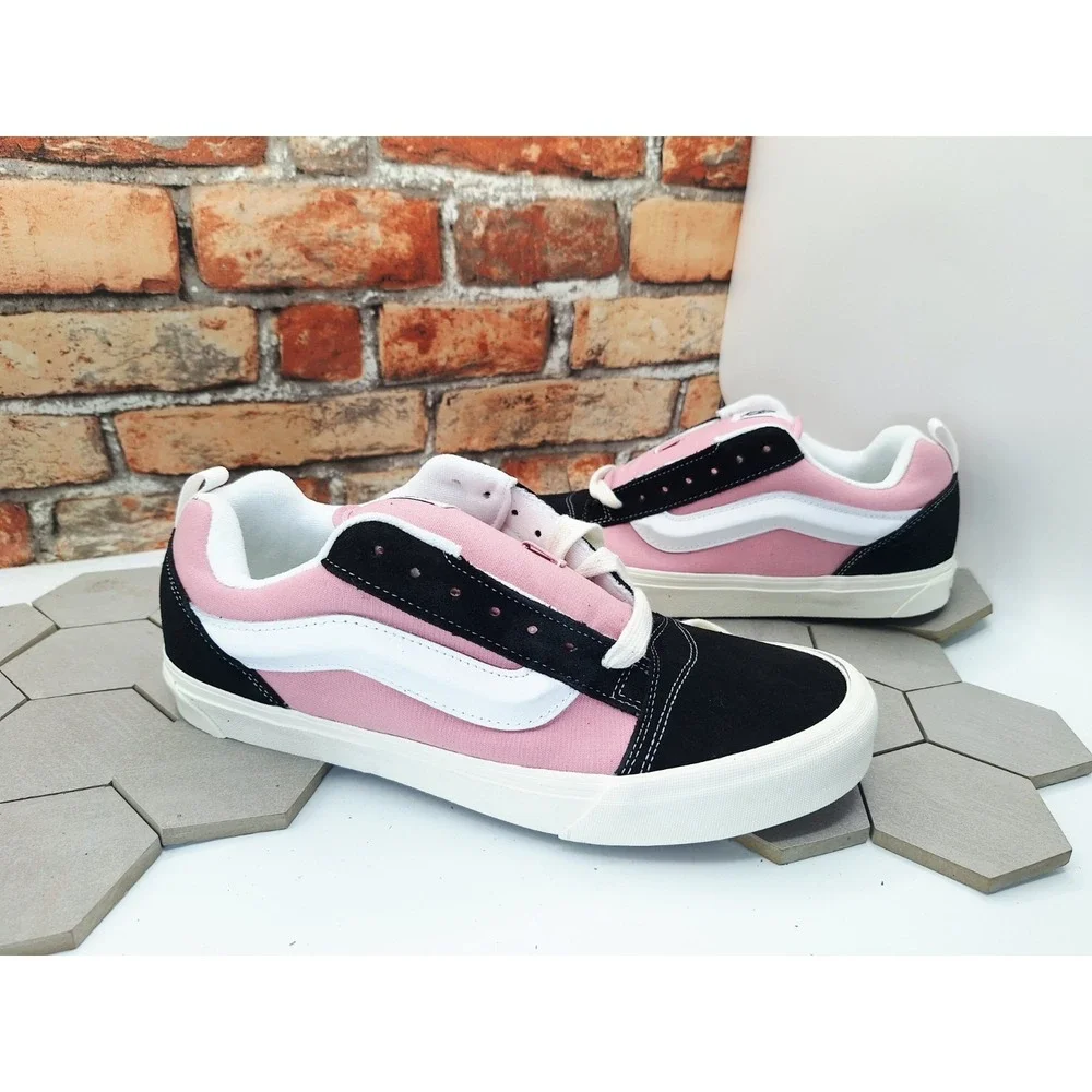 Vans Knu Skool Color Blocking Black Pink White Men Sz 12 Old Skool Chunky Skate